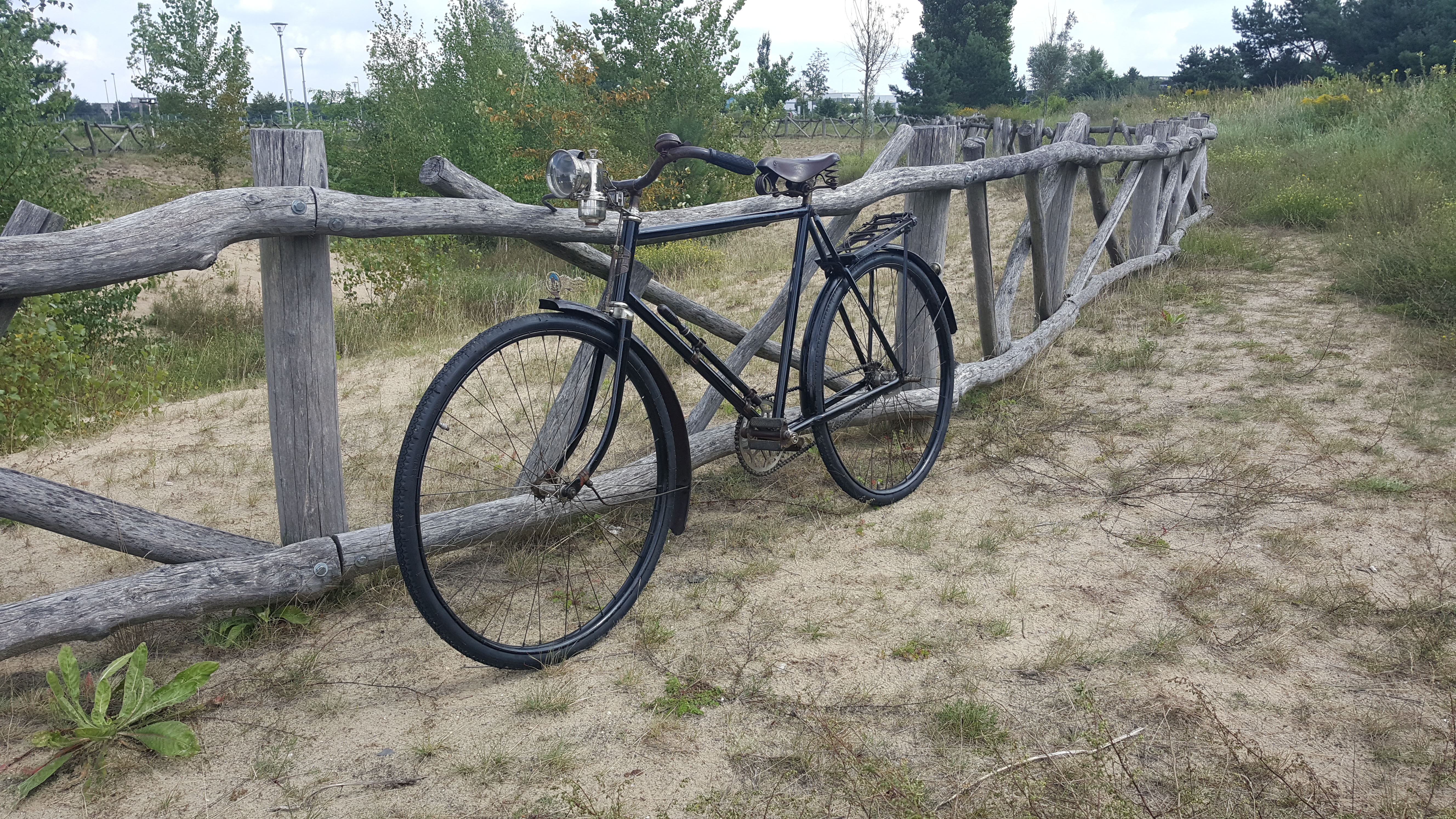 Fahrrad Oldtimer Diamant Modell 96 Seitenansicht 20er