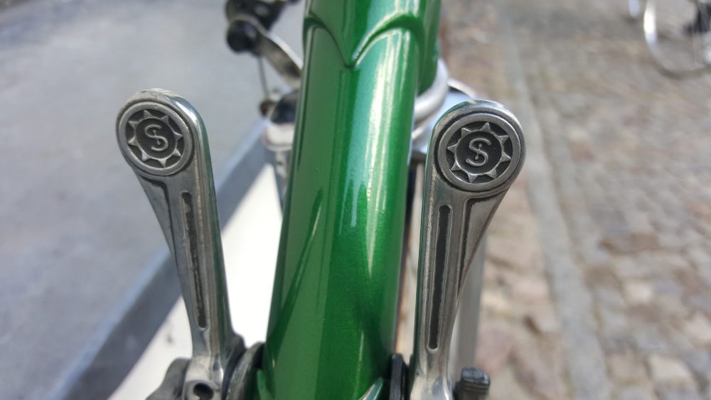 Vintage Rennrad Peugeot Detail ansicht Simplex Schaltung