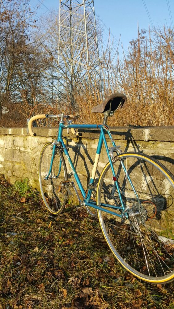 Vintage Rennrad Diamant Rückansicht