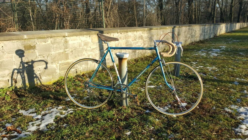 Vintage Rennrad Diamant Seitenansicht