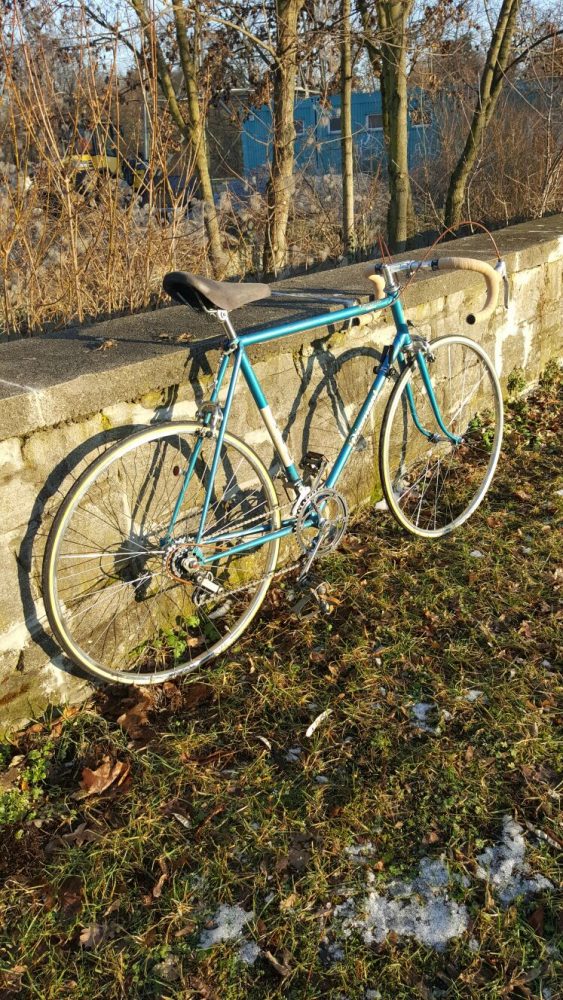 Vintage Rennrad Diamant Rückansicht