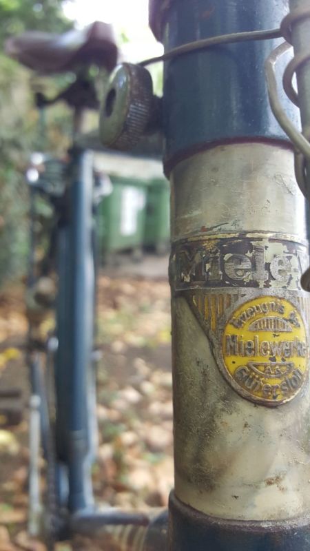 Miele Oldtimer Fahrrad Modell WS Steuerkopfschild