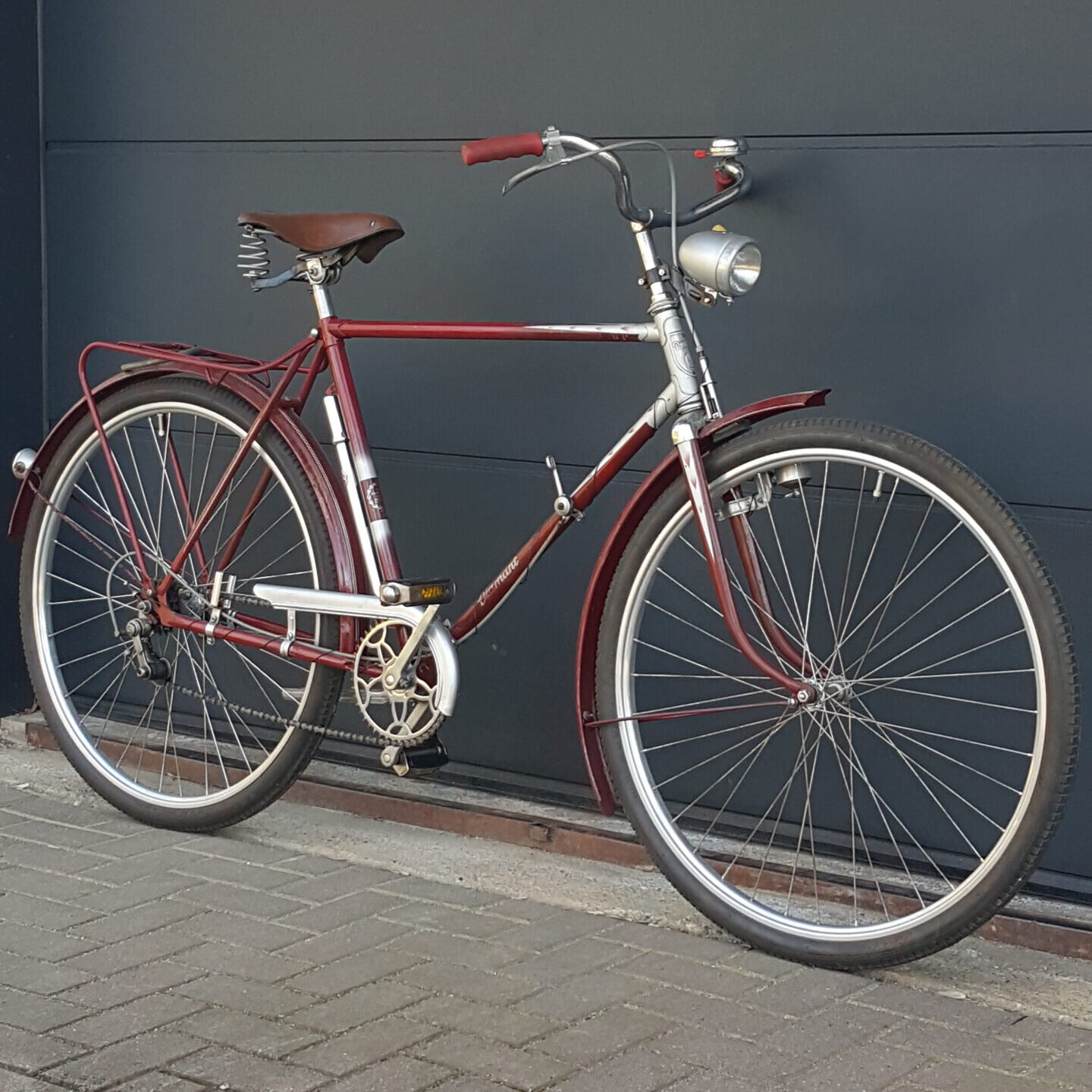 fahrrad diamant messing steuerkopfschild von 1954modell 101