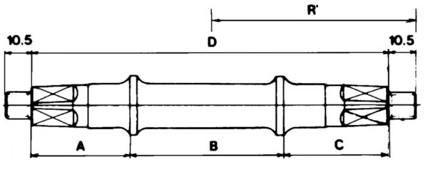 Tretlager Achse M - Wave JIS