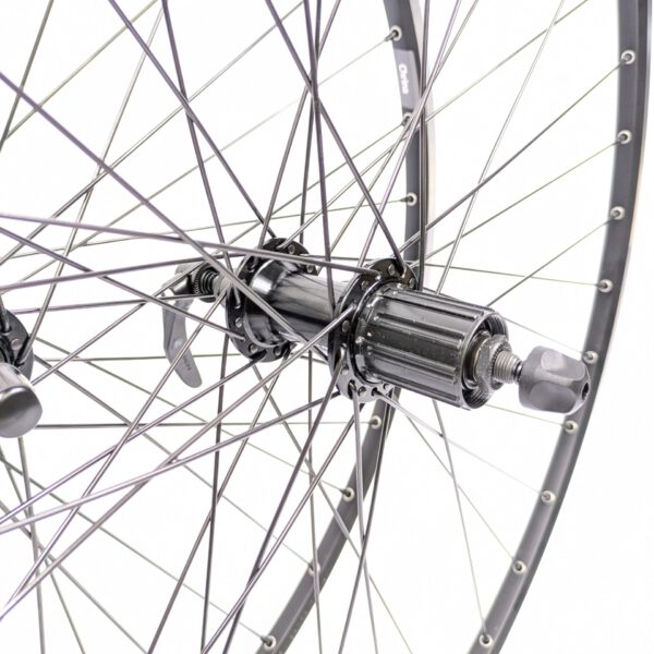 Rennrad Laufradsatz Schwarz Shimano 7-11 Fach