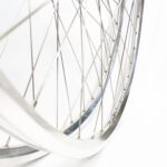 Laufradsatz 28 Zoll für Vintage Tourenräder Silber poliert 122-126 mm