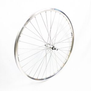 Hinterrad 28 Zoll für Vintage Tourenräder Silber poliert 122-126 mm