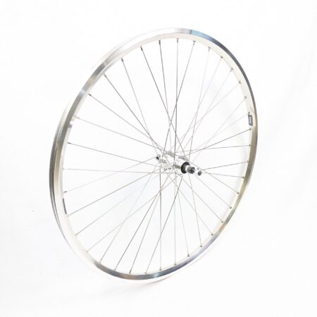 Hinterrad 28 Zoll für Vintage Tourenräder Silber poliert 122-126 mm