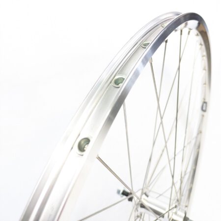 Hinterrad 28 Zoll für Vintage Tourenräder Silber poliert 122-126 mm