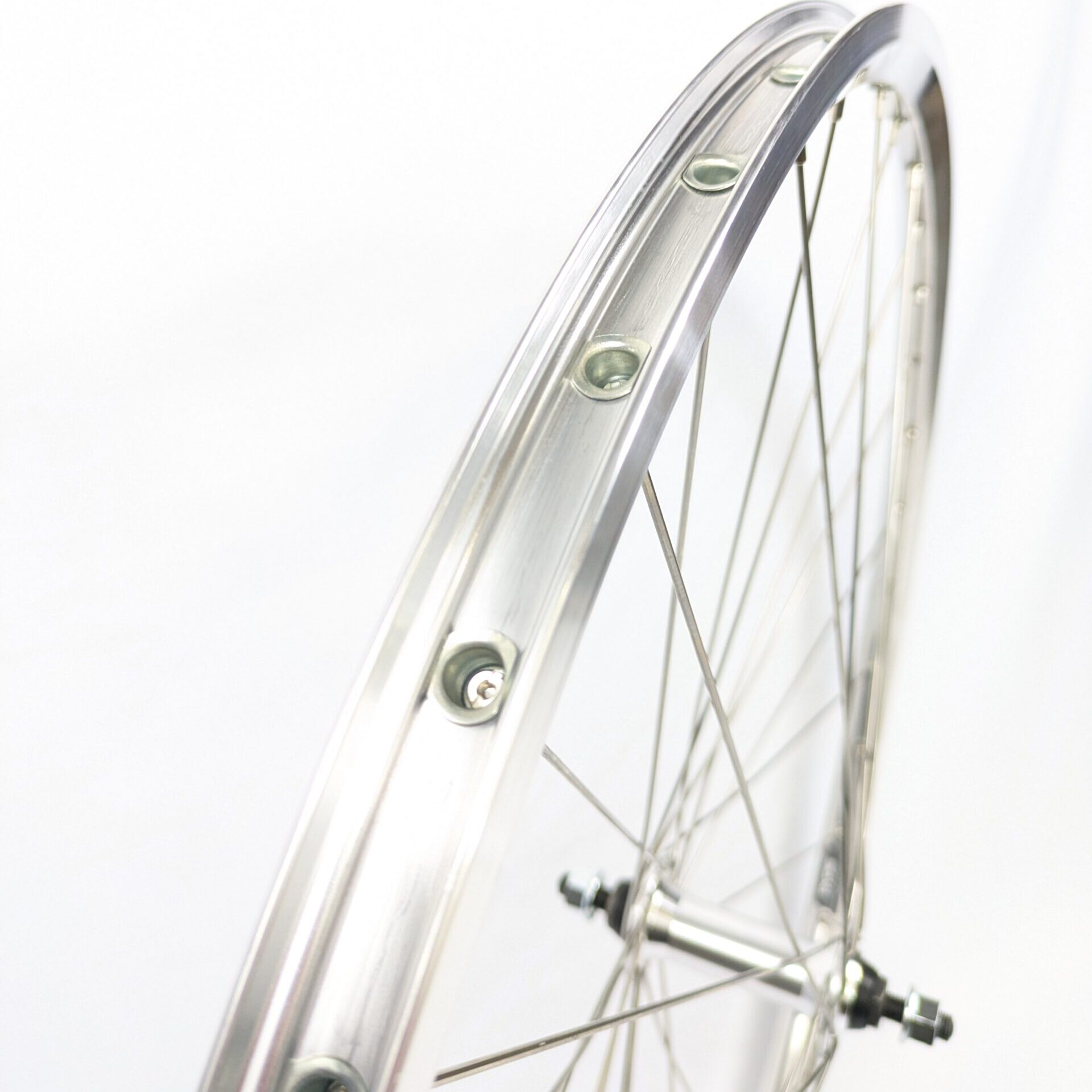Vorderrad 28 Zoll für Vintage Tourenräder Silber poliert