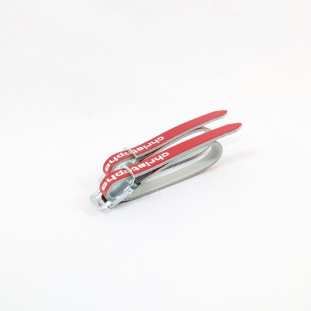 Zéfal Christophe Pedalriemen Leder – 370 mm Rot