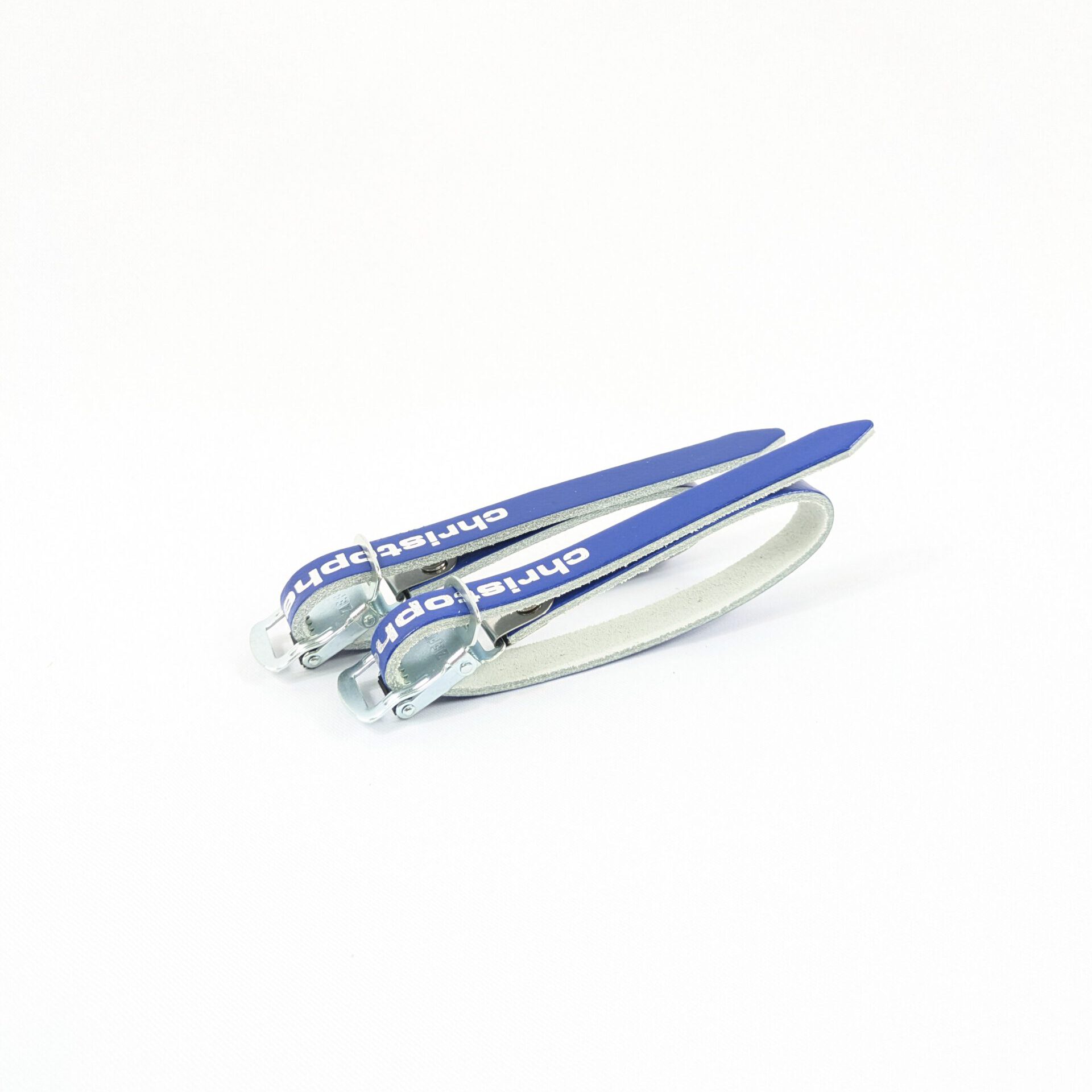 Zéfal Christophe Pedalriemen Leder – 370 mm Blau