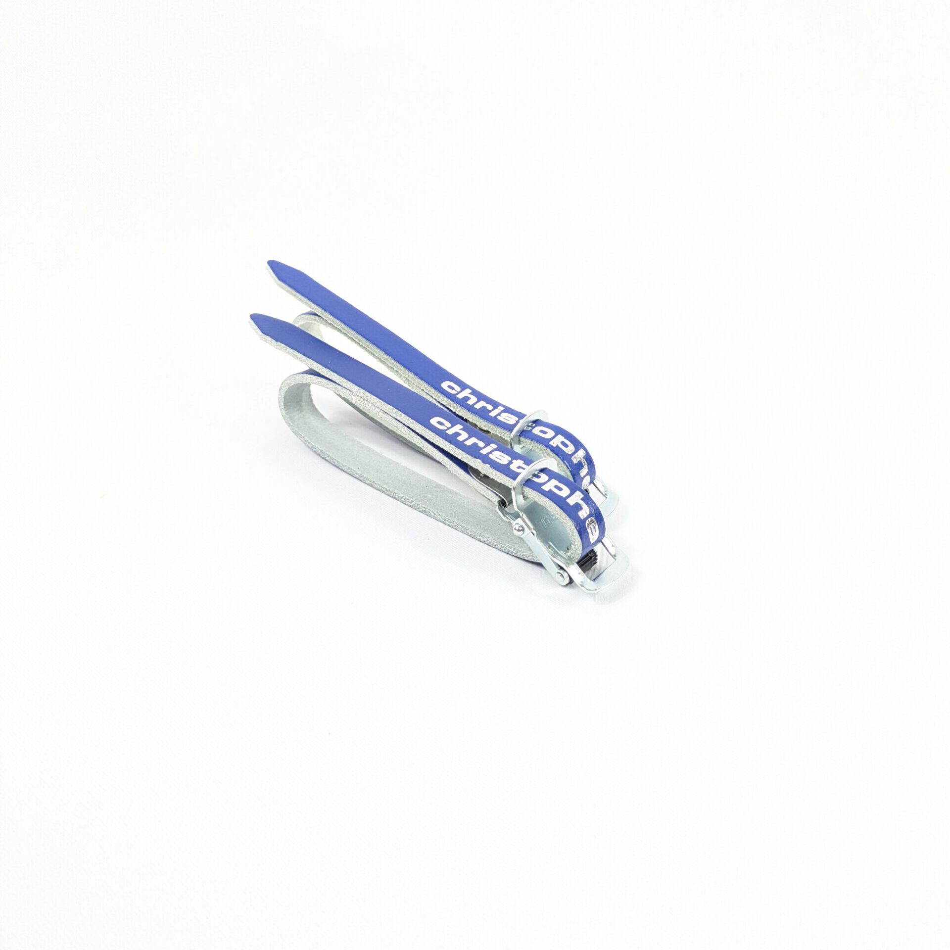 Zéfal Christophe Pedalriemen Leder – 370 mm Blau