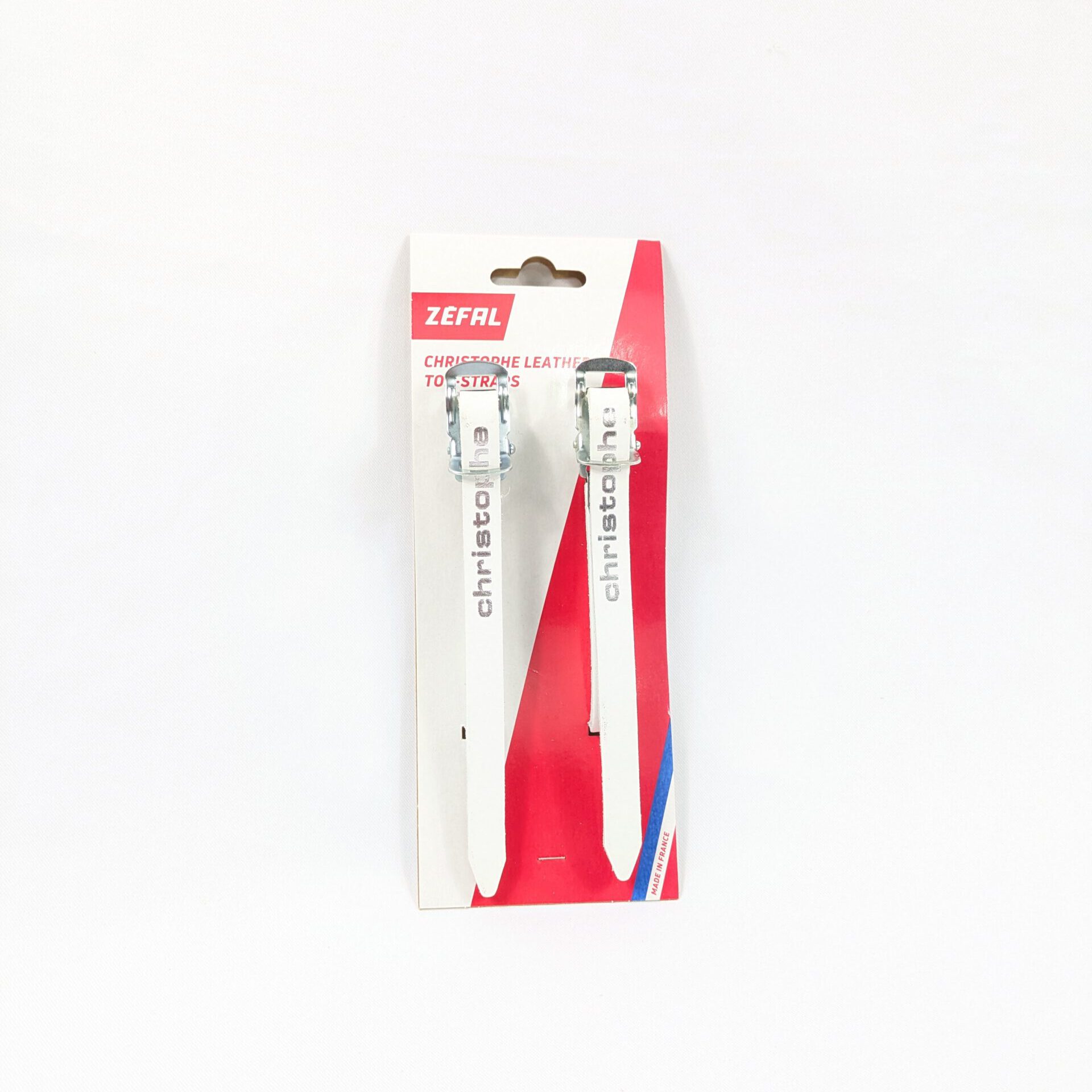 Zéfal Christophe Pedalriemen Leder – 370 mm Weiß