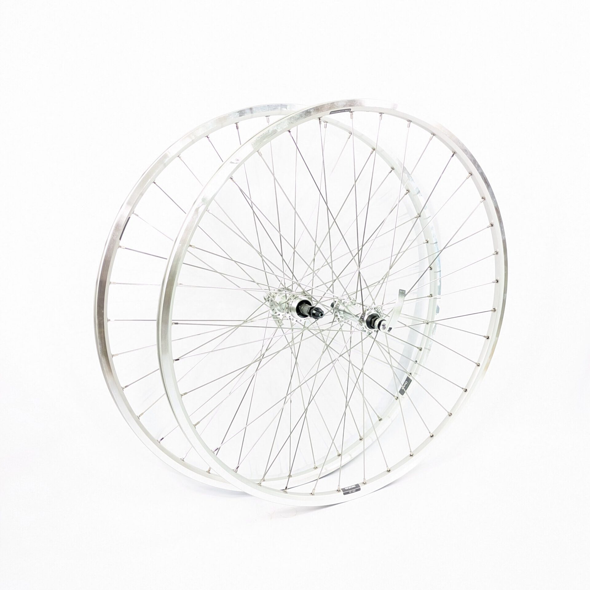 Laufradsatz 28 Zoll für Vintage Rennräder Ryde Chrina Silber Matt 13-622