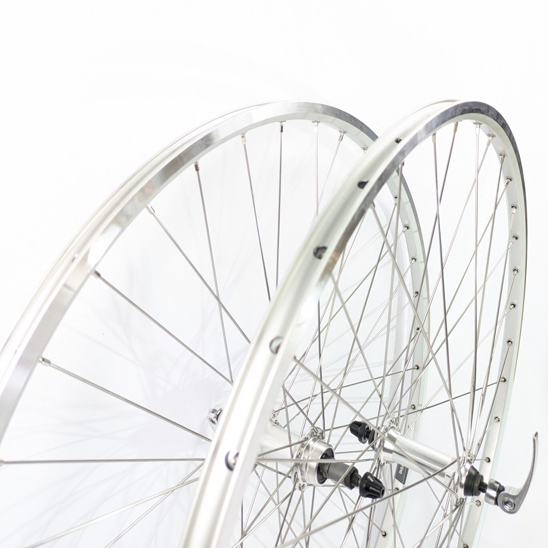 Laufradsatz 28 Zoll für Vintage Rennräder Ryde Chrina Silber Matt 13-622
