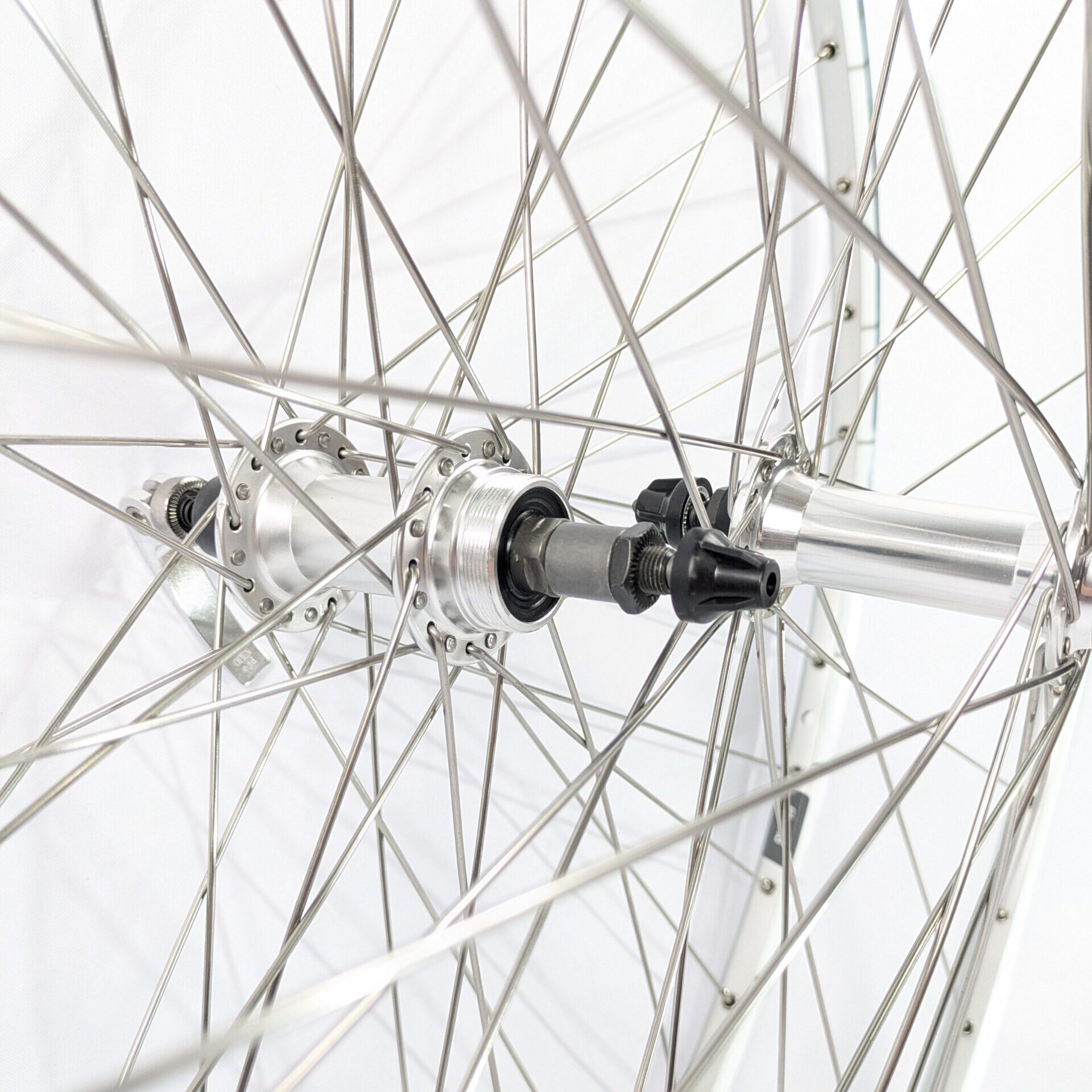 Laufradsatz 28 Zoll für Vintage Rennräder Ryde Chrina Silber Matt 13-622