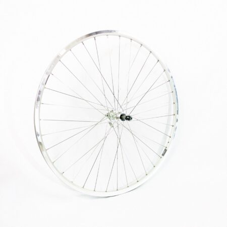 Hinterrad 28 Zoll für Vintage Rennräder Ryde Chrina Silber poliert 130 mm