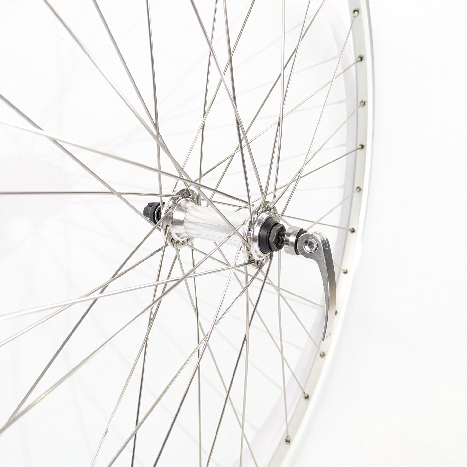 Vorderrad 28 Zoll für Vintage Rennräder Ryde Chrina Silber matt 100 mm