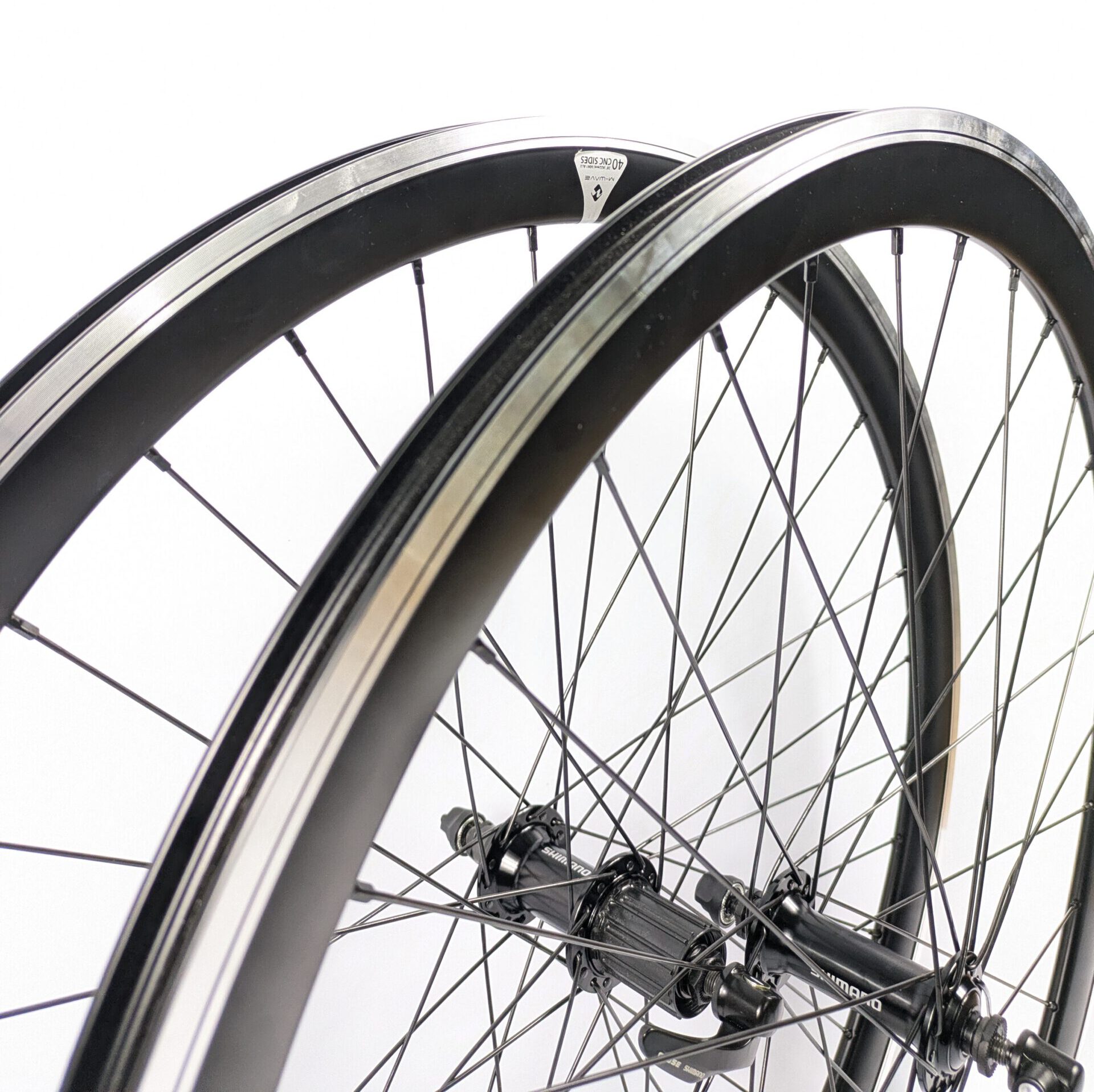 28 Zoll Rennrad Laufradsatz Hochprofil Schwarz – Shimano Tiagra